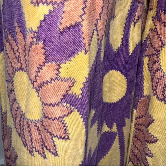 VINTAGE RARE 60s Flower Child hippie bell bottom JEANS - Picture 6 of 10